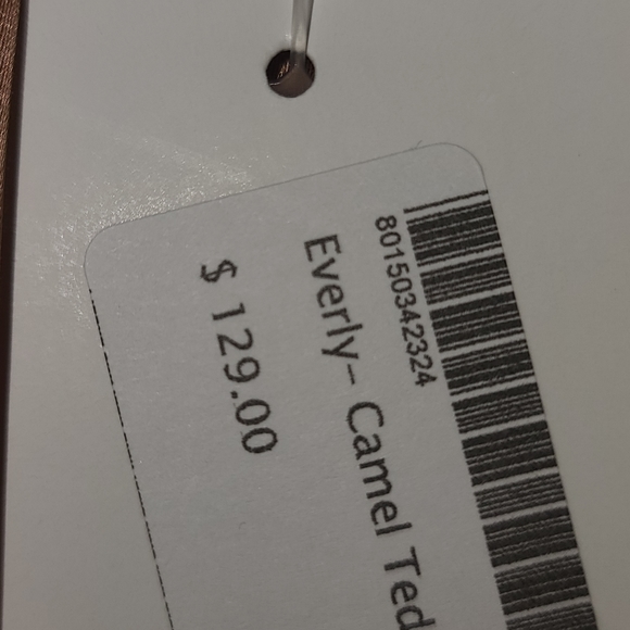 NWT Everly Camel Teddy Coat - Picture 4 of 6